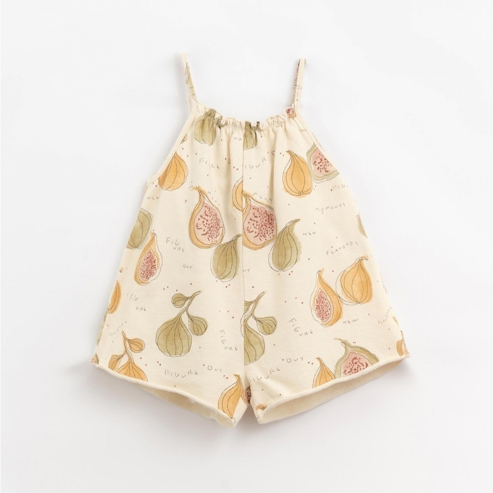 Play up Jumpsuit with figs illustration | Organic Care 5Y